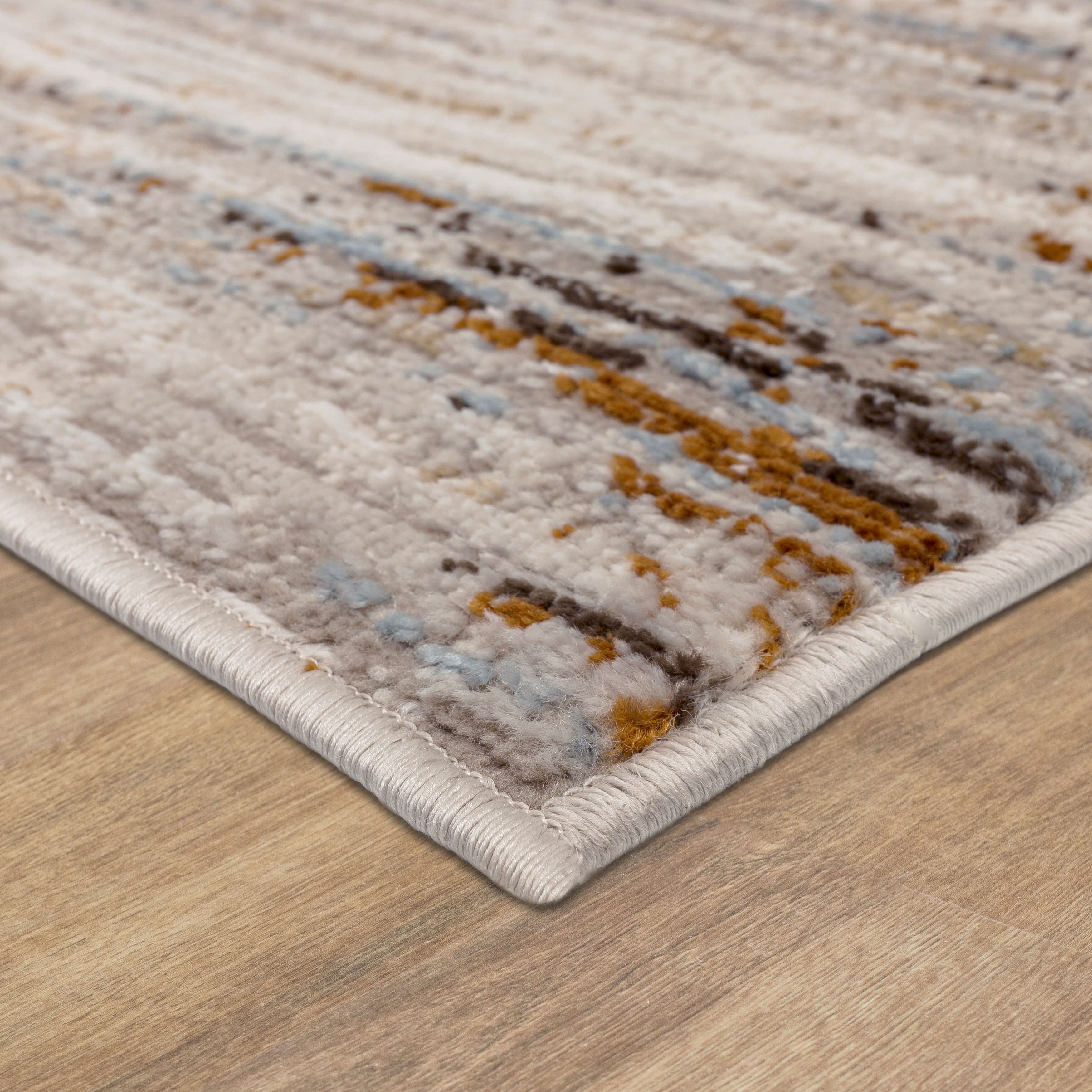 Mohawk Home Panlett Washable Low Pile Stain and Fade Resistant Indoor Area Rug, Blue, 5' 3" X 8'
