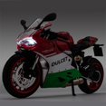 thumbnail image 2 of 1:12 1199 Panigale Alloy Racing Motorcycle Model Diecast Metal Toy Street Sports Motorcycle Model Sound and Light Childrens Gift, 2 of 6