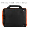 thumbnail image 4 of VANGODDY Nylon Multi-Compartment Convertible Backpack And Shoulder Bag Carrying Case For Microsoft Surface Book 2 / Surface Pro / Surface Laptop (13 Inches - 14 Inches) (Orange), 4 of 6