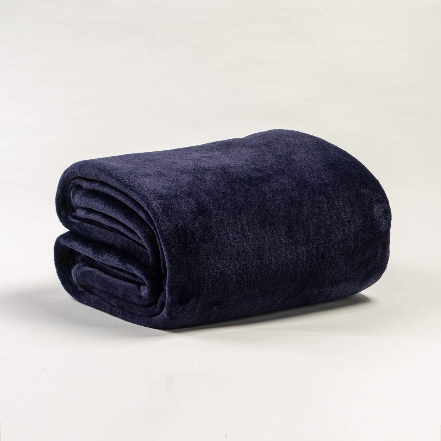 Flannel Blanket Fleece Throw Queen Size Navy Blue All Season Lightweight Plush Cozy Super Soft Luxury Couch Sofa Bed Blanket&nbsp;
