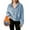 Blue, variant on Trendy Queen Sweatshirt Winter Coats For Fleece Jacket Hooded Color Block Patchwork Cardigan Coat Outerwear With Pocket Casual Fall Fashion Tops Loose Fit Lightweight Girls Outfits Clothes