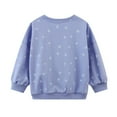 thumbnail image 2 of HILEELANG Toddler Girl Sweatshirts Purple Bee Printed Cotton Casual Crew Neck Long Sleeve Tops Shirt 3T, 2 of 5