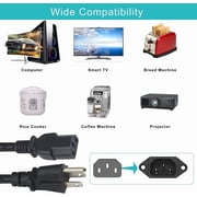 Onerbl AC in Power Cord Cable Outlet Plug Lead Compatible with Blackmagic Design ATEM 1 M/E Production Studio 4K SWATEMPSW1ME4K BlackmagicDesign