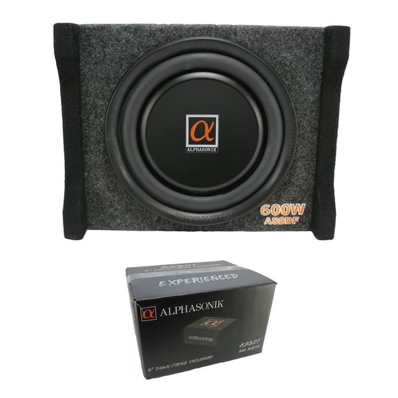 Alphasonik 8" 600 Watt 4 Ohm Single Down-Firing Sealed Enclosure AS8DF