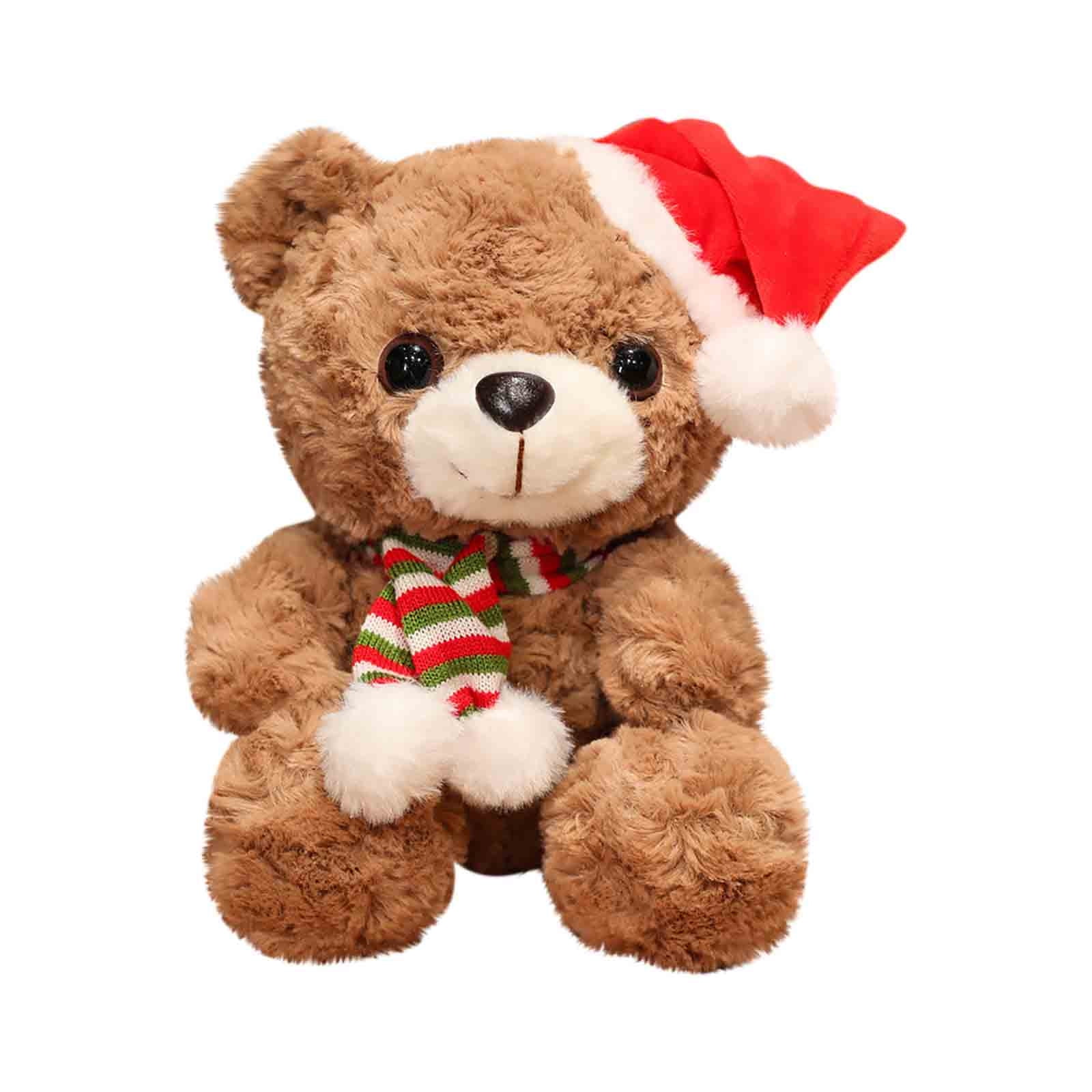 Fiudx Oso Navideño, Adorable Peluche de 25 Cm, Suave Algodón, Compañero ...