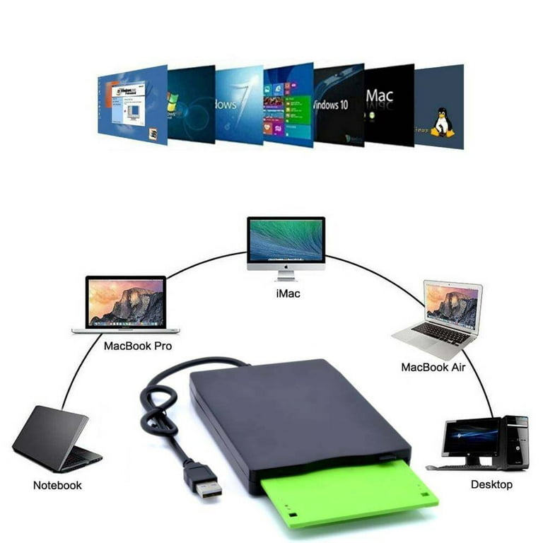 Unità disco floppy esterna USB PDTO da 3,5 Unità USB FDD portatile da 1,44  MB per PC portatile – i migliori prodotti nel negozio online Joom Geek
