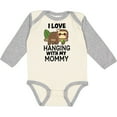 thumbnail image 3 of Inktastic I Love Hanging out with My Mommy with Sloth Boys or Girls Long Sleeve Baby Bodysuit, 3 of 5