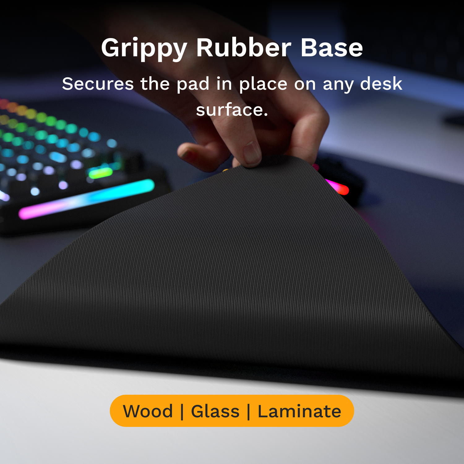 Glorious Gaming Mouse Pad GMP 2 - Extended XL Desk Mat - Spill-proof Mouse Pad, Optimised for Gaming Sensors, Balanced for Speed & Control, Edgeless Design - 610mm x 355mm x 3mm