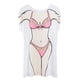 thumbnail image 1 of Camiseta con Estampado de Bikini , Camiseta de Gran Tamaño, de Novedoso, Ropa de de para Mujer , Blanco, Único Rosado Salvador Bikini, 1 of 5