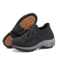 thumbnail image 6 of Rokment Orthopedic Air Cushion Walking Running Shoes for Women Plantar Fasciitis with Arch Support Comfortable Orthotic Slip on Socks Non-Slip Work Nursing Sneakers Grey Size 8, 6 of 8