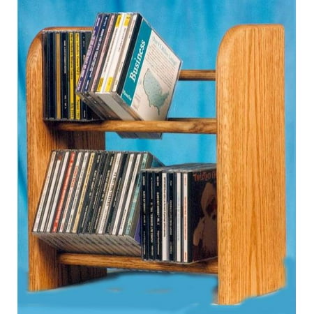 Dowel CD Rack w 2 Row (Honey Oak) Dowel CD Rack w 2 Row (Honey Oak)