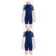 thumbnail image 4 of Bañador de buceo para niños Eigraketly traje de baño corto de una pieza color Azul marino M, 4 of 5