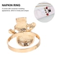 thumbnail image 4 of KAKOWELY 4 anillos para servilletas con forma de muñeco de nieve navideño, hebillas decorativas para servilletas de muñeco de nieve, 4 of 5