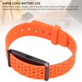 thumbnail image 3 of Xirurus Smart Bracelet 24H Sleep Tracking 127 Sports Modes Water Proof Fitness Tracker Band with Call Reminder Alarm Clock Camera Control For Running Orange[cite: 1], 3 of 9