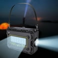 thumbnail image 6 of Isvgxsz New Solar Bluetooth 5.3 Player Can Be Used As a Radio and Speaker Camping Lighting Flashlight With Lights Supporting T-F and Usb Playback Black Travel Essentials 4Th of July Decorations, 6 of 10