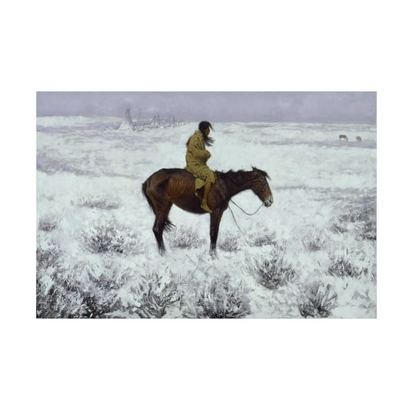 Frederic Remington 'The Herd Boy' Canvas Art