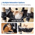 thumbnail image 6 of MWPO 77.6'' Cat Tree for Large Cat Tower with 2 Condos, 3 Hammocks and Stratching Post, Dark Gray, 6 of 9