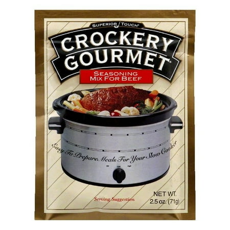 Crockery Gourmet Beef Crockery Cooking Seasoning Mix, 2.5 OZ (Pack of