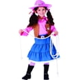 thumbnail image 3 of Disfraz de vaquera Dress Up America para niñas con camisa, chaleco y falda, 3 of 4