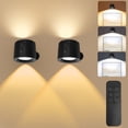 thumbnail image 1 of Dos Lámparas de Pared Inteligentes con Tres Opciones de  (Táctil,  Remoto, Sensor de Luz Diurna), Recargables con una Batería de 1200Mah, Brillo Ajustable, 1 of 13
