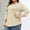Beige(Trending), variant on Mingw Womens Shirts Gray,Plus Size 3/4 Sleeve Clothes Comfortable Blouses Swing Tunic Crewneck Loose Clothing Shirt for Everyday Wear