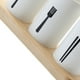 thumbnail image 3 of Cateissary Caja de almacenamiento de utensilios de plástico bonita a la moda, cucharas de cocina, tenedor, palillos, vajilla, tubo, soporte de Mostrada, 3 of 6