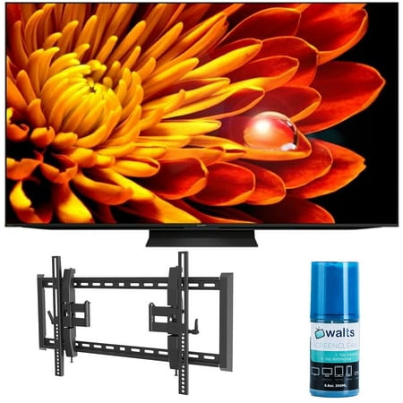 SHARP 4T-C75FV1U 75 Inch Class AQUOS XLED 4K Ultra HD Mini LED Google TV with a Walts TV TILT-EXTENSION-37-90 Tilt Mount for 37"-90" Compatible TVs and Walts HDTV Screen Cleaner Kit (2024)