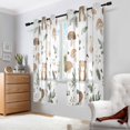 thumbnail image 2 of Yayeee Window Curtains Set of 2 for Living Room Light Filtering 63"x42", Mushroom Bear Flower, 2 of 7