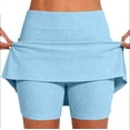 thumbnail image 2 of Athletic Skorts for Women High Waist Tummy Control Golf Tennis Skirts Summer Causal Solid Shorts with Pockets, M, 2 of 7