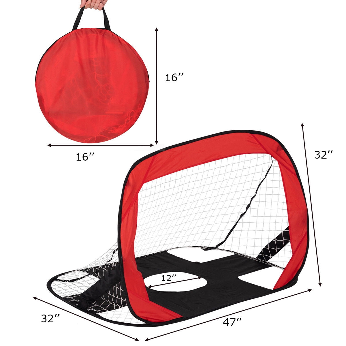 mitre 2 in 1 pop up goal