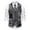 Grey, variant on Vests for Men Classic Lapel Retro Patchwork Houndstooth Vest for Men's Stylish Outerwear Wardrobe Size:2XL