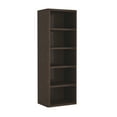 thumbnail image 6 of Rivington Modern Open Bookcase in Dark Walnut (5-Shelf) - Set of 2, 6 of 11