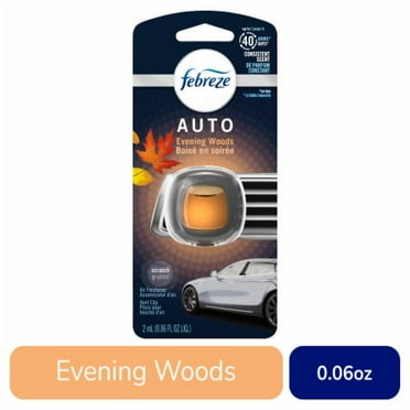 2X - Febreze Evening Woods AUTO Odor-Eliminating Car Freshener Vent Clip