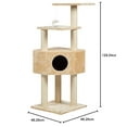 thumbnail image 2 of Go Pet Club F32 Arbre à Chat Condo Meuble 51 Pouces, Beige, 2 of 5