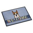 thumbnail image 1 of "Caroline's Treasures BB1409MAT Tapete de bienvenida para interior o exterior Boxer, 18 x 27", multicolor " Caroline's Treasures BB1409MAT, 1 of 1