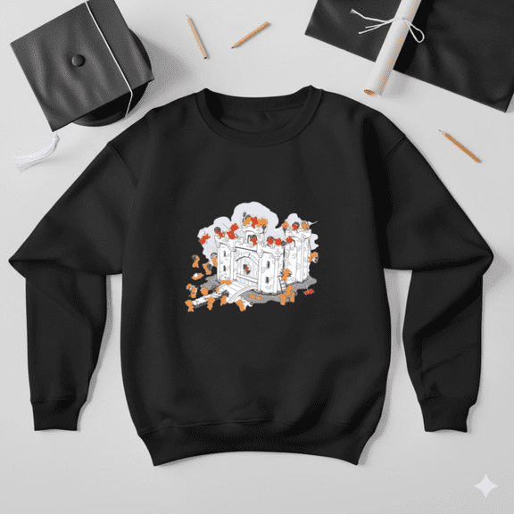 The Siege Vintage Action Graphic Retro Movie Inspired Classic Sweatshirt, up to size 5XL