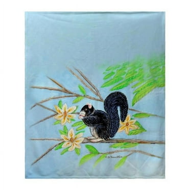 Betsydrake BK1069 Fox Squirrel Throw