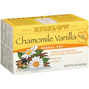 (3 pack) (3 Boxes) Bigelow, Chamomile Vanilla and Honey Herbal Tea, Tea Bags, 20 Ct