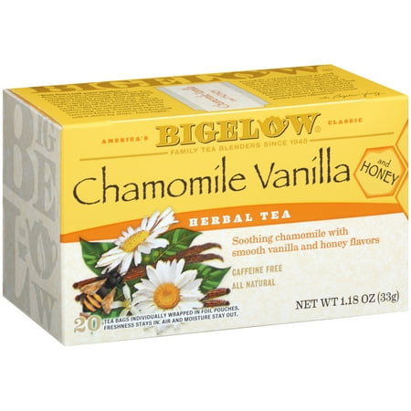 (3 Boxes) BigelowÂ® Herbal Tea Chamomile Vanilla and Honey Tea Bags 1.18 oz. (Best Tasting Chamomile Tea)