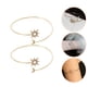 thumbnail image 5 of 2 piezas del brazo superior del brazalete abierta sol y pulsera de envoltura de luna pulsera para mujeres para mujeres, 5 of 6