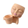 thumbnail image 4 of Figurina de jardín Capasto de flores Contenedor de contenedor decorativo Escultura para plantas de interior de patio Césped de consultorio, 4 of 7