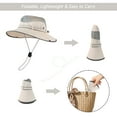 thumbnail image 4 of OZERO Sun Hats for Women Beach Hat Womens Sun Hat with UV Protection Wide Brim Outdoor Foldable Bucket Hat, 4 of 7