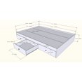 thumbnail image 4 of Nexera Lit rangement collection Algeria - double, érable, 4 of 4