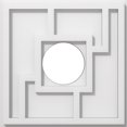 thumbnail image 1 of Ekena Millwork CMP12KX-04000 12 in. OD x 4 in. ID Square Knox Architectural Grade PVC Contemporary Ceiling Medallion, 1 of 7