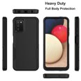 thumbnail image 6 of For Galaxy A03S Case, 2 in 1 Heavy Duty Armor Shockproof Cases,Hisdou Hybrid Dual Layer Rubber Drop Protection Grip Plastic Bumper Sturdy Phone Cover for Samsung Galaxy A03S 6.5"-Black, 6 of 6