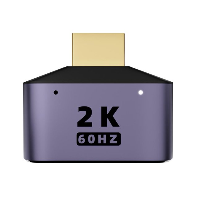 1 to 2 Adapter Converter UHD 2K 60Hz Video Connector HDMI-compatible for Desktop
