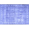 thumbnail image 1 of Ahgly Company Machine Washable Indoor Rectangle Persian Blue Traditional Area Rugs, 5' x 8', 1 of 4