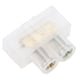 thumbnail image 3 of 50 piezas de tiras de bloque de terminales, conector de cable de tipo pasante retardante de llama, 10 A, suministros industriales, 1 entrada, 1 salida, 3 of 12