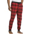 thumbnail image 1 of Hanes Mens Thermal Waffle Knit Jogger Pants, S, RedBlack, 1 of 1