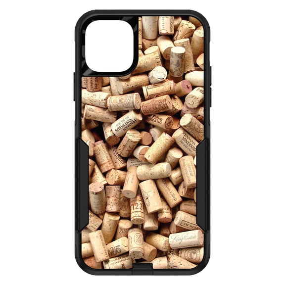 DistinctInk Custom SKIN / DECAL compatible with OtterBox Commuter for iPhone 11 Pro (5.8" Screen) - Wine Corks Image Print - Printed Cork Image